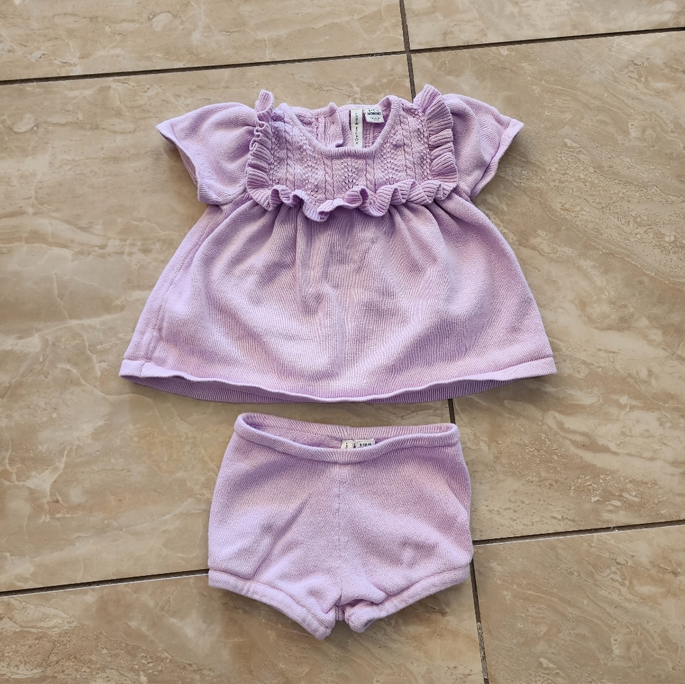 Baby girl knit set